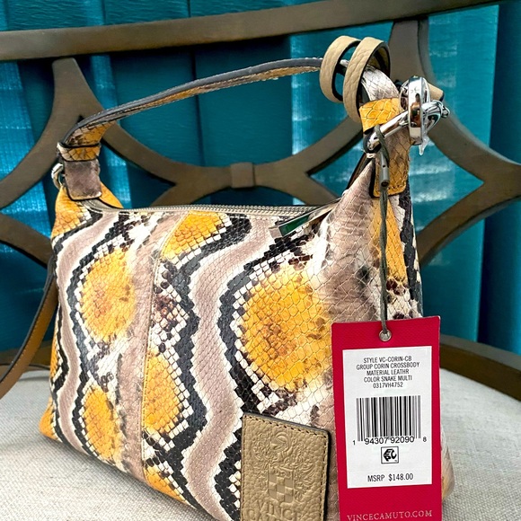 SOLD! Vince Camuto Snake Print Crossbody Bag - Picture 2 of 6